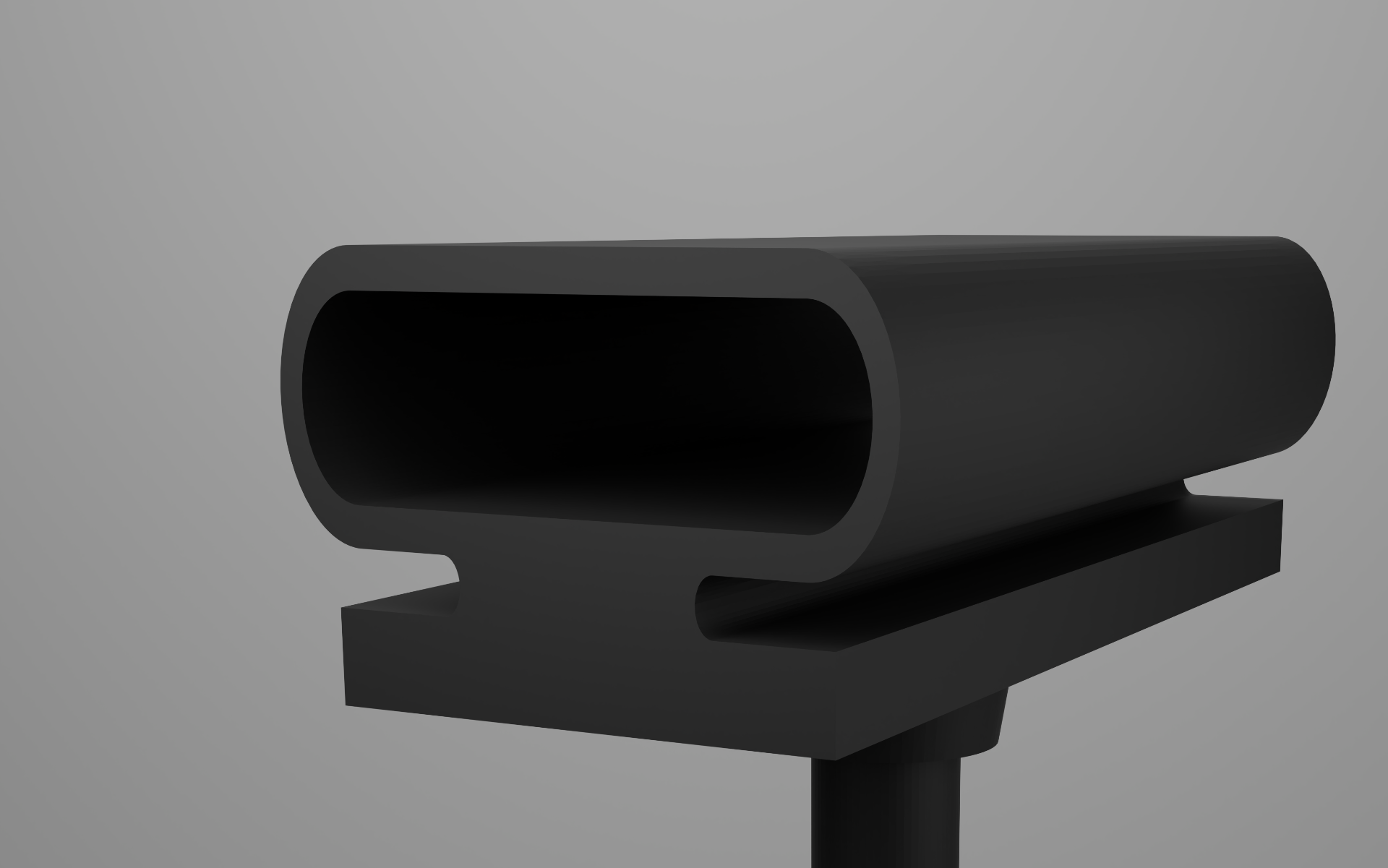 SS-MOUNT-FOOT-FLAT inflatable seal profile with foot mounting and flat sealing surface